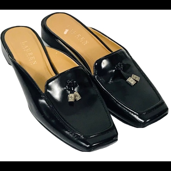 Lauren Ralph Lauren Shoes - Lauren Ralph Lauren Women’s Shoes Black Patent Leather Slides Sz.(7B)